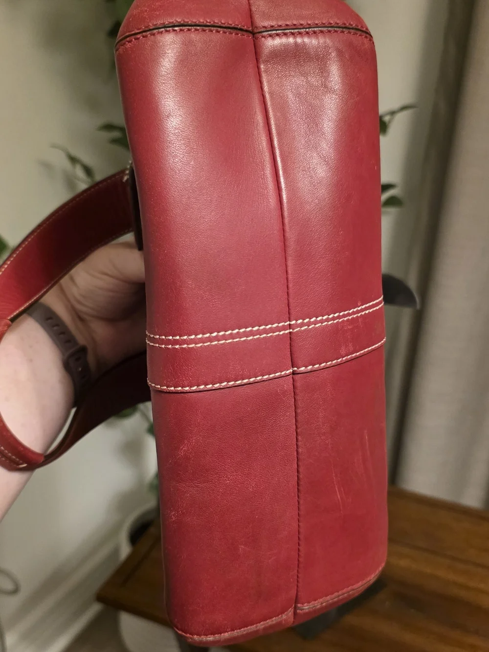 Coach Soho Red Leather Tote